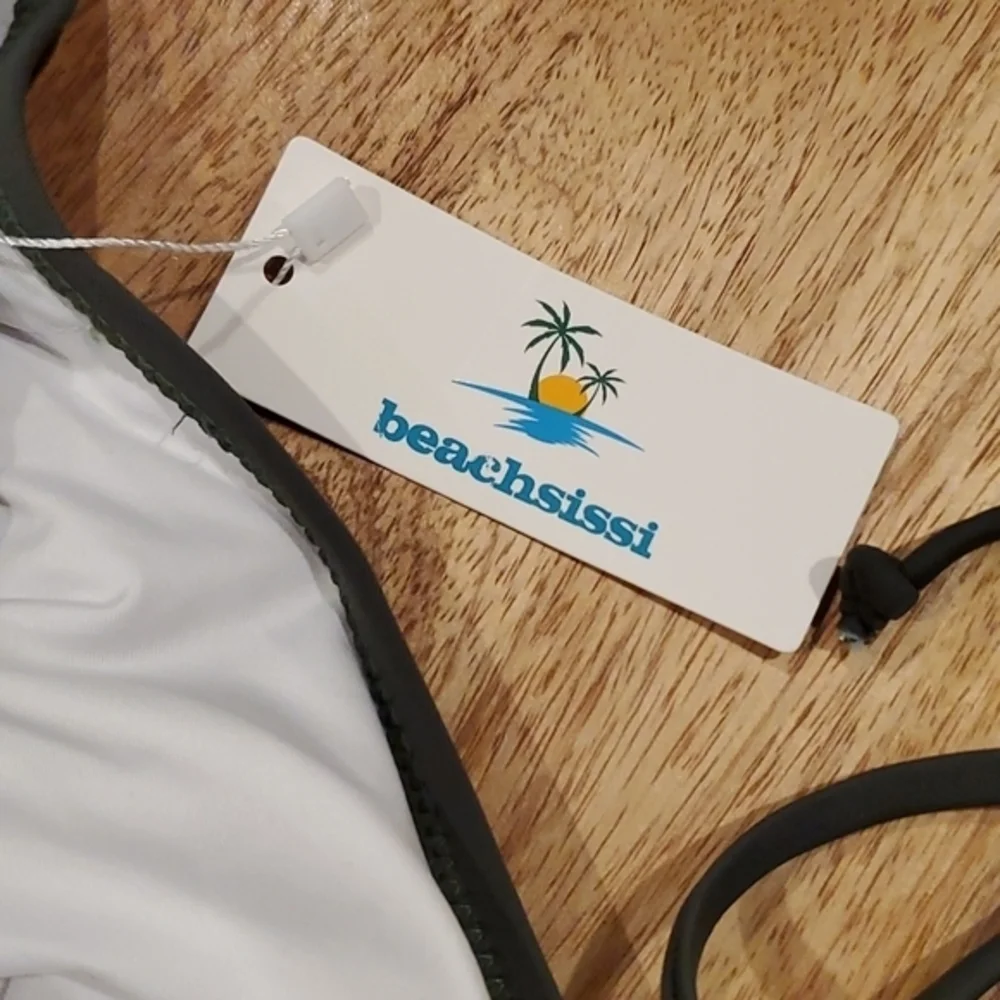 Beachsissi‎ green bikini bathing suit NWT